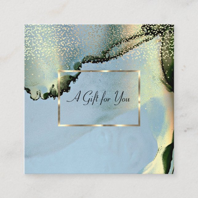 Elegant Guld Ram,Konfetti Alkohol bläck Rabattkort (Framsida)