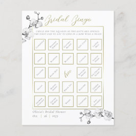 Elegant Guld Ram Orchid Möhippa Bingo Game