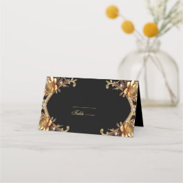 Elegant Guld Ram Platskort Placeringskort