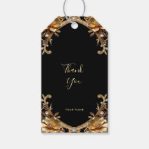 Elegant guld ram present tag