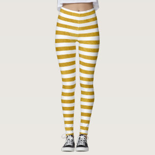 Elegant Guld Rand - Anpassningsbar Färg Leggings