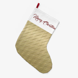 Elegant Guld Rand julklapp Stor Julstrumpa
