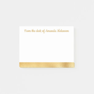 Elegant Guld Rand Personlig Blockanteckning Glam Post-it Block