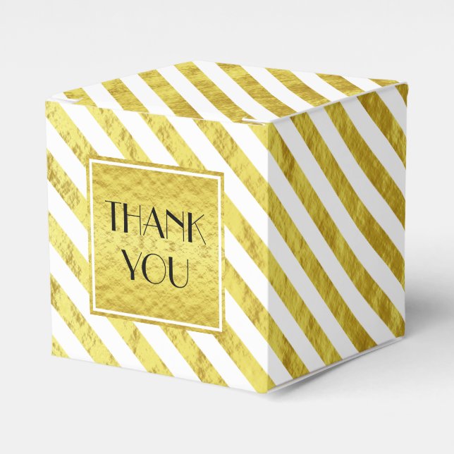 Elegant Guld Rand Tack Presentaskar (Framsidan Sidan)