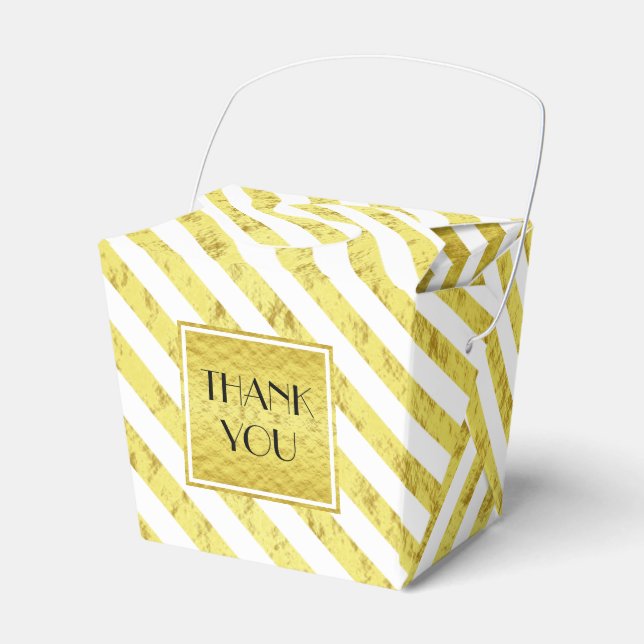 Elegant Guld Rand Tack Presentaskar (Framsidan Sidan)