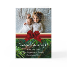 Elegant Guld Red Bow-julen
