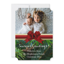 Elegant Guld Red Bow-julen