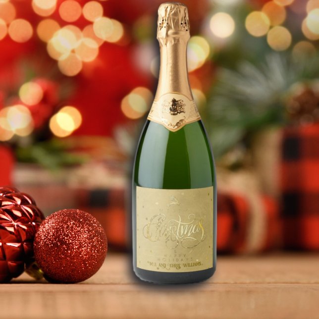 Elegant Guld Reindeer Guld Brev jul (Skapare uppladdad)