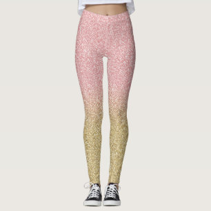 Elegant Guld & Ro Guld miniatyrbild av Glitter Leggings