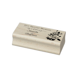 Elegant Guld Ro Svarta Bröllop Stämpel