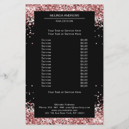 Elegant Guld Rosa båda sidor Flyer