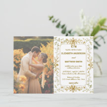 Elegant Guld Rustic Land Overlay-fotot bröllop
