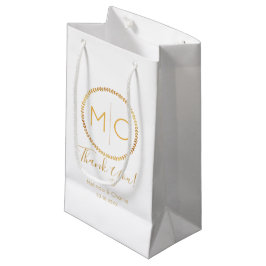 Elegant Guld Rustiska utandningstiden Monogram Brö