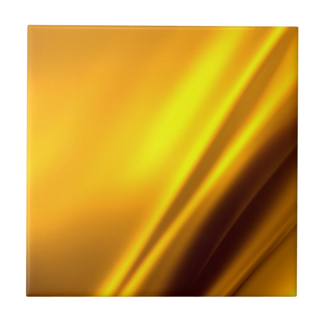 Elegant Guld Satin Faux Struktur utseende Kakelplatta (Framsidan)