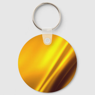 Elegant Guld Satin Faux Struktur utseende Nyckelring