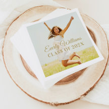 Elegant Guld Script Anpassningsbar 2025 Studenten 