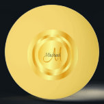 Elegant Guld - se modern Anpassningsbar i Monogram Pingisboll<br><div class="desc">Elegant Guld ser modern Anpassningsbar mall Ping Pong Boll.</div>