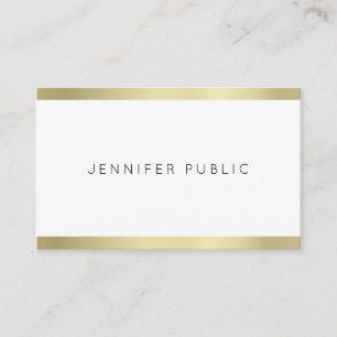 Elegant Guld Se Professionellen Simple Design Plai Visitkort