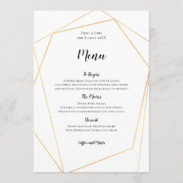 Elegant Guld Simple Geometric Ram Meny