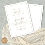 Elegant Guld Skript Gräns 50:e Födelsedagsfesten Inbjudningar<br><div class="desc">Elegant Guld Skript Gräns 50:e Födelsedagsfesten. Tillgänglig digitalt eller utskriven. En minimalistisk modern textdesign för din 50:e som är fullt anpassade, med en enda rad gräns. Ändra ord efter behov och du kan också ändra text och färg i bakgrunden samt göra fler om du vill genom att klicka på Redigera...</div>