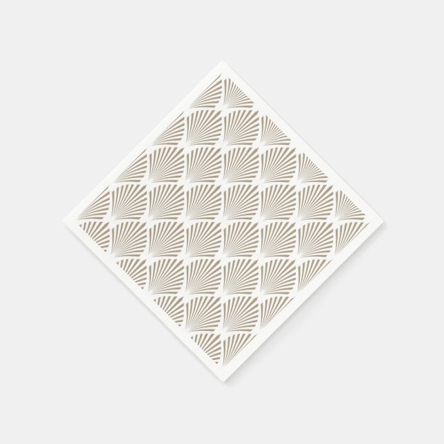 Elegant Guld Snäcka Mönster Pappersservett (Hörn)