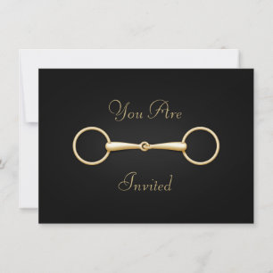 Elegant Guld Snaffle Bit Anpassningsbar Equestrian