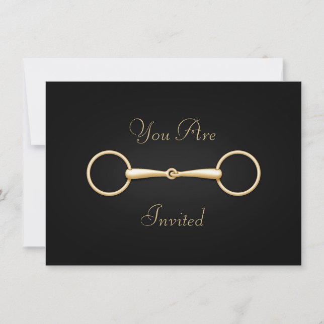 Elegant Guld Snaffle Bit Anpassningsbar Equestrian (Framsida)