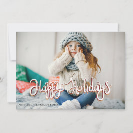 Elegant Guld Snöflingor Glad helg Photo