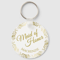Elegant Guld Snöre vid västra Maid of honor Bröllo