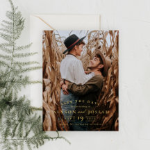 Elegant Guld Spara datum