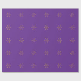 Elegant Guld Stjärnfall Snöflinga Fyrverkerier Presentpapper