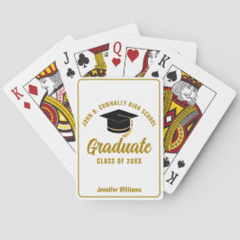 Elegant Guld Studenten Anpassningsbar 2025 Student Casinokort