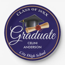 Elegant Guld, Studentfest för svartvit och marin 