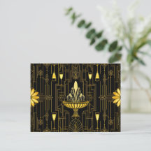 Elegant guld svart gatsby
