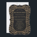 Elegant guld svart Great Gatsby 20-tals sänglednin Inbjudningar<br><div class="desc">Elegant guld svart Great Gatsby sängledningkalas.
Charmig,  vintage-kortdesign med en Great Gatsby Art Deco-stil,  en Roaring 1920-talets gamla Hollywood,  med falskt guld folieöverdrag och vacker typsnitt. Använd Anpassa verktyg för att lägga till din information. För mer,  besök min Elegant 1920-tals Great Gatsby-samling.</div>