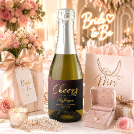 Elegant Guld Svart Röd Bröllopsfest