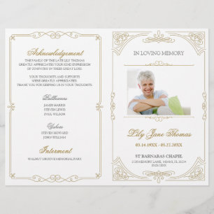 Elegant Guld Swirl-programmet Redigera Färg Reklamblad