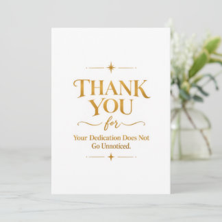 Elegant Guld Tack Kort