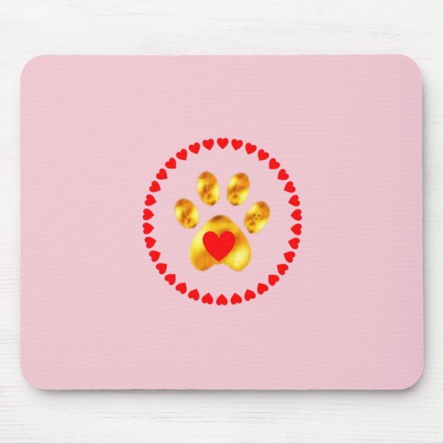 Elegant guld tass musmatta (Framsidan)