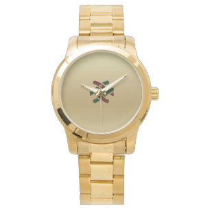 Elegant Guld Teal Manar Bracelet Armbandsur