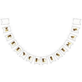 Elegant guld- texttypografi för god jul vimplar