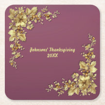 Elegant Guld Thanksgiving