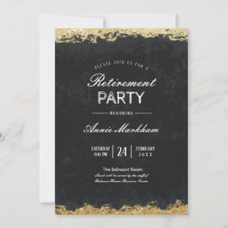 Elegant Guld Trim Velvet Pension Luncheon Inbjudningar