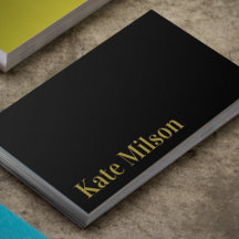 Elegant Guld Typografi & Black Professionell