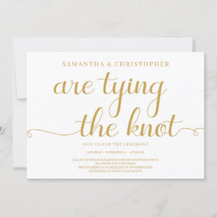 Elegant guld typografi, skriptteckensnitt, förlovn inbjudningar