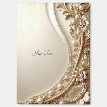 Elegant guld utsmyckad blomster magnet