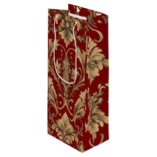 Elegant Guld Vintage Damasks Gift-fack