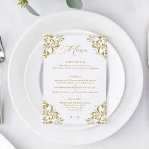 Elegant guld vintage klassisk bröllop