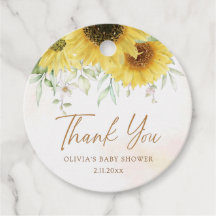 Elegant Guld Watercolor Greenery Blommigt Tack