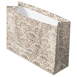 Elegant Guld White Chic Damask